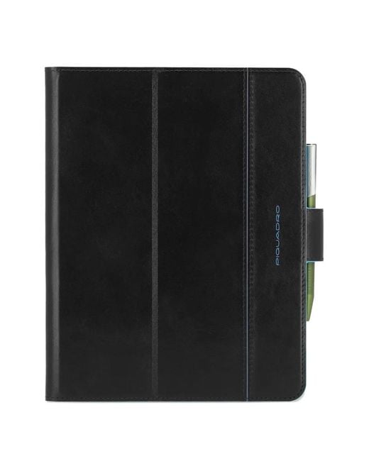 Piquadro Black Logo-Detail Ipad Air 11" Case