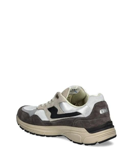 Stepney Workers Club Gray Amiel S-Strike Suede Lace-Up Sneakers for men