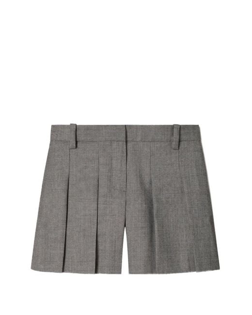 Tory Burch Gray Wool Shorts