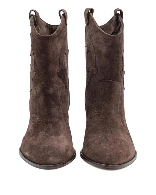 Ba&sh Brown Casey Ankle Boots