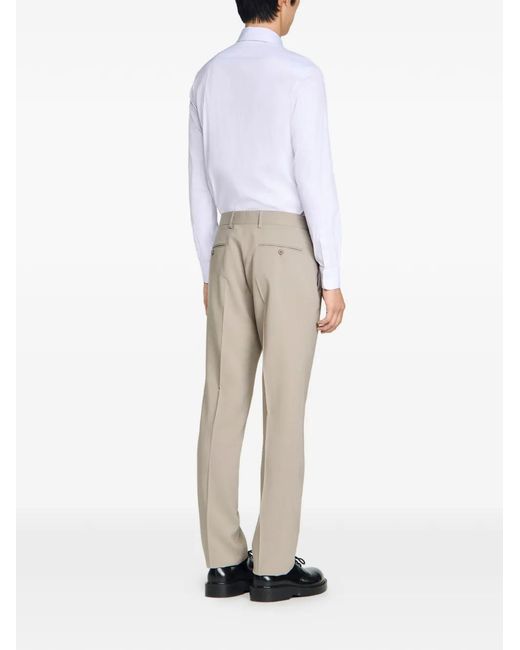 Sandro White Pantalon De Costume À Plis for men