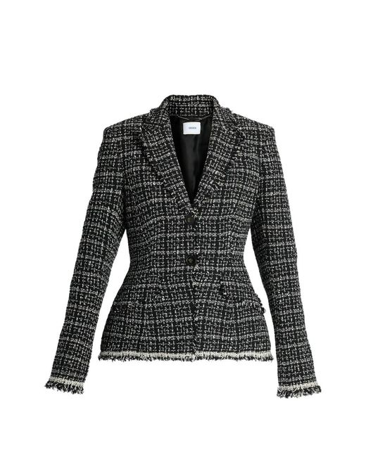 Erdem Black Tweed Single-Breasted Blazer