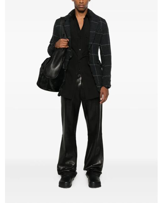 Yohji Yamamoto Black Button-Fastening Shirt for men