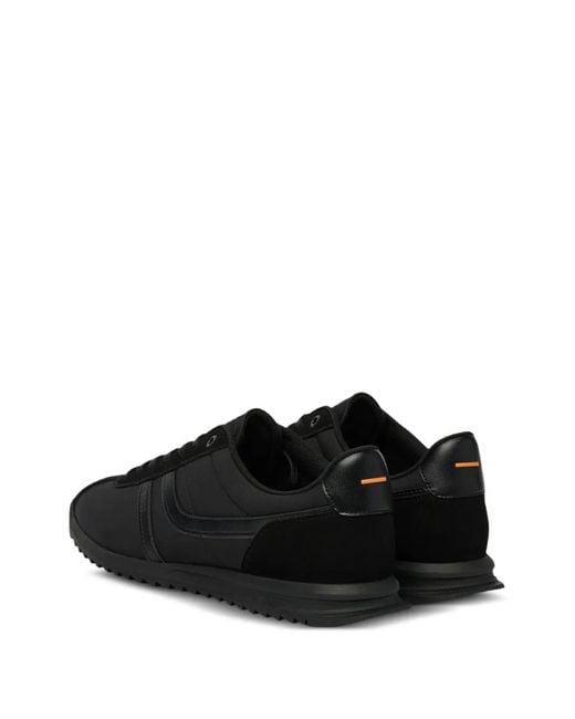 Boss Black Baskets En Daim Artificiel À Logo for men