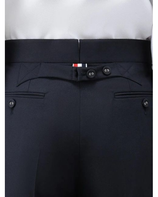 Bermudas con tira trasera Thom Browne de hombre de color Blue