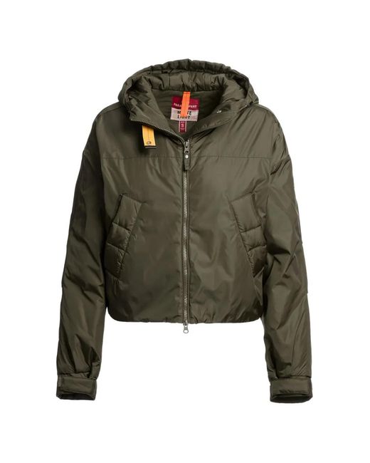 Parajumpers Green Veste Nalina À Capuche