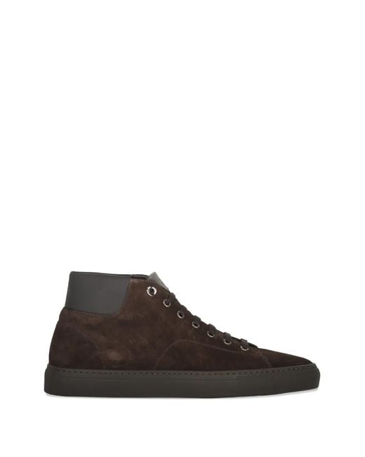 Moorer Brown Florian Leather Sneakers for men