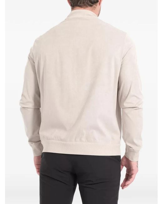 Rrd Natural Zip Rib-Knit Jacket for men
