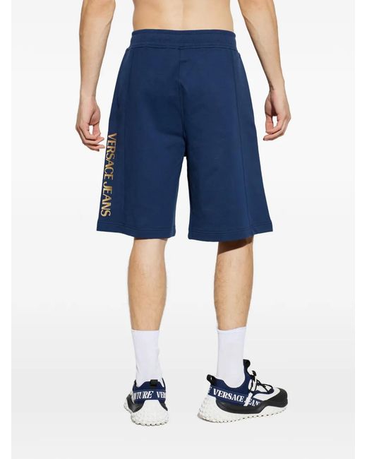 Versace Jeans Couture Blue Short À Détail De Logo for men