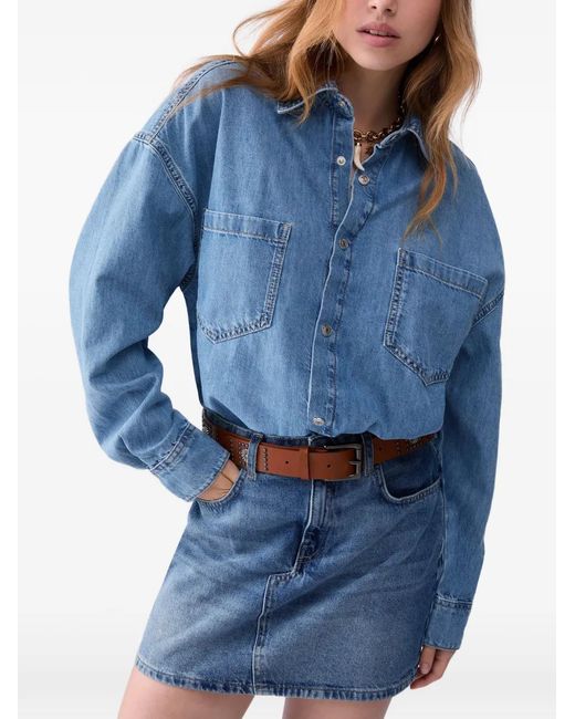 Liu Jo Blue Short Denim Dress With Belt