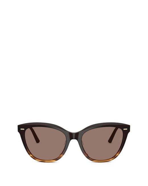 Oliver Peoples Brown Mrs. Federer Cat-Eye Sunglasses