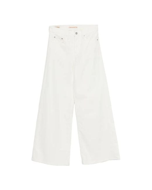 Wide Jeans Levi's de color White
