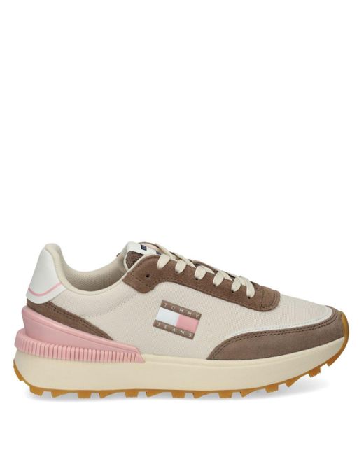 Tommy Hilfiger Sneakers Met Logopatch in het Pink