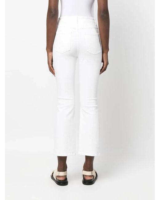 Closed White Hi-Sun Kick-Flare Jeans