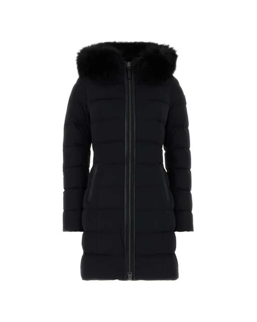 Mackage Black Calla Fur-Trim Down Jacket