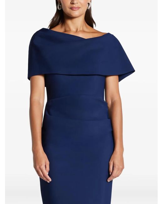 Greta Constantine Blue Oseph Draped Gown