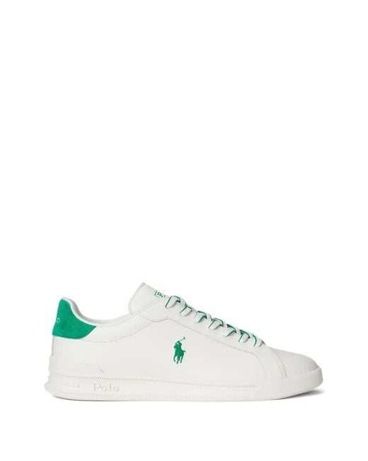 Polo Ralph Lauren White Heritage Court Ii Sneakers for men