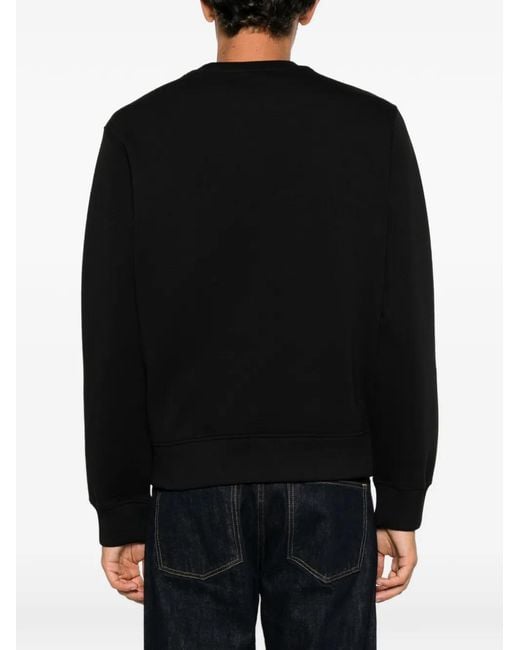 Emporio Armani Black Long-Sleeves Sweatshirt for men