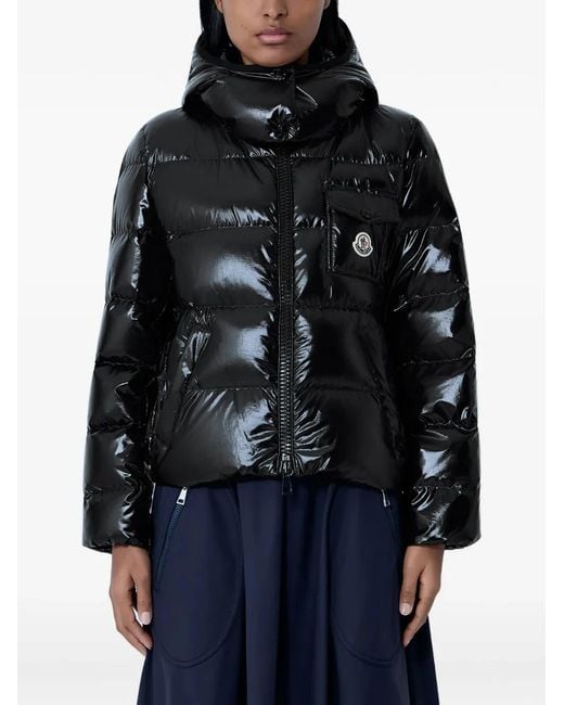 Moncler Blue Andro Short Down Jacket