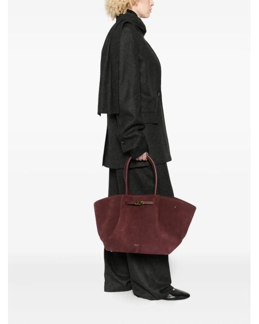 DeMellier London Brown Midi New York Suede Tote Bag