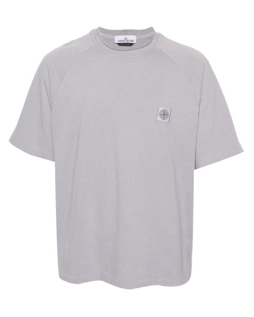 Stone Island T-shirt Met Compass-logopatch in het White voor heren