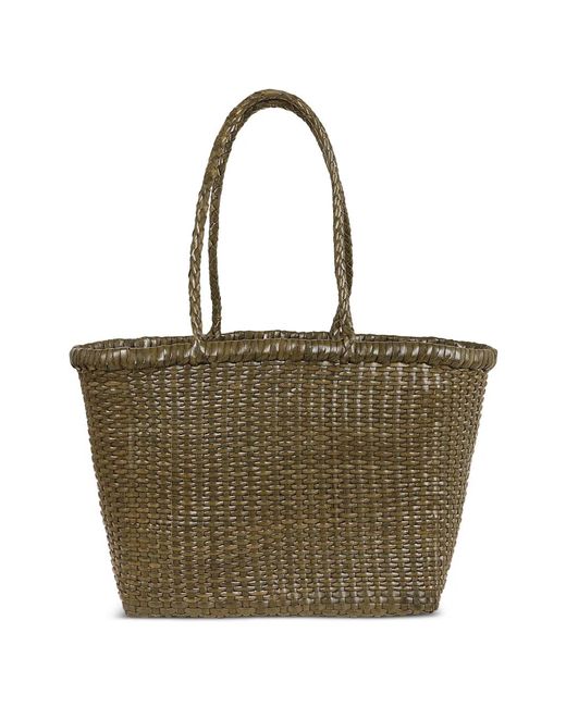 Dragon Diffusion Green Petit Sac À Main B Weave En Cuir