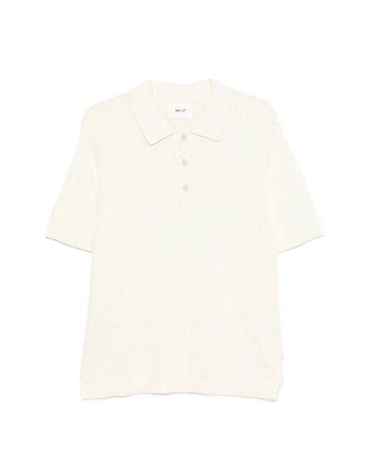 Polo Texturé Randy NN07 pour homme en coloris White
