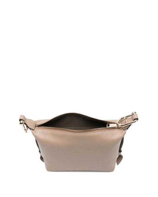 Furla Gray Mini Tonie Shoulder Bag