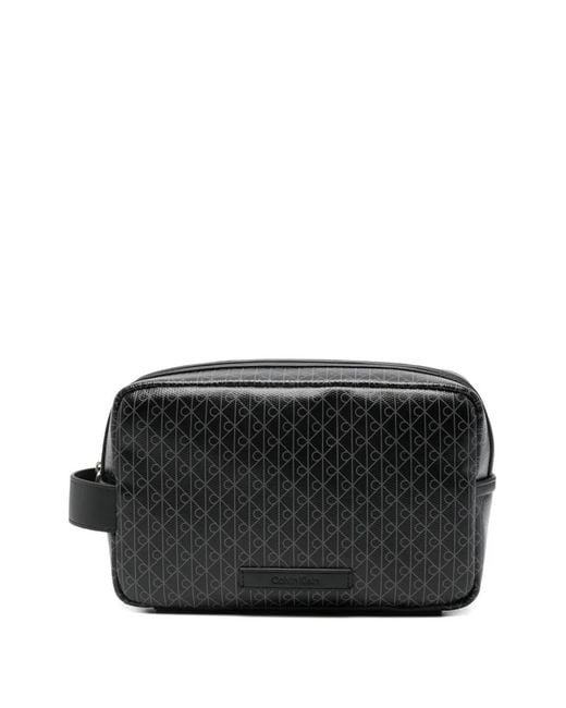 Trousse Da Bagno Con Logo di Calvin Klein in Black da Uomo