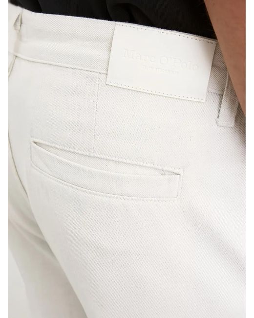 Marc O' Polo White Logo-Patch Jeans for men