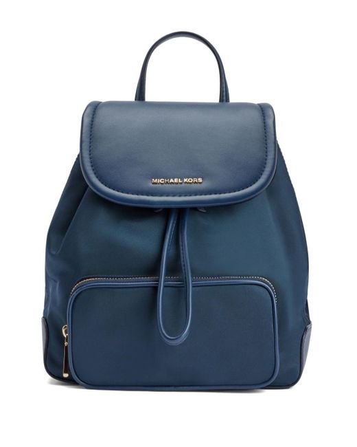 Michael Kors Blue Cara Small Nylon Backpack