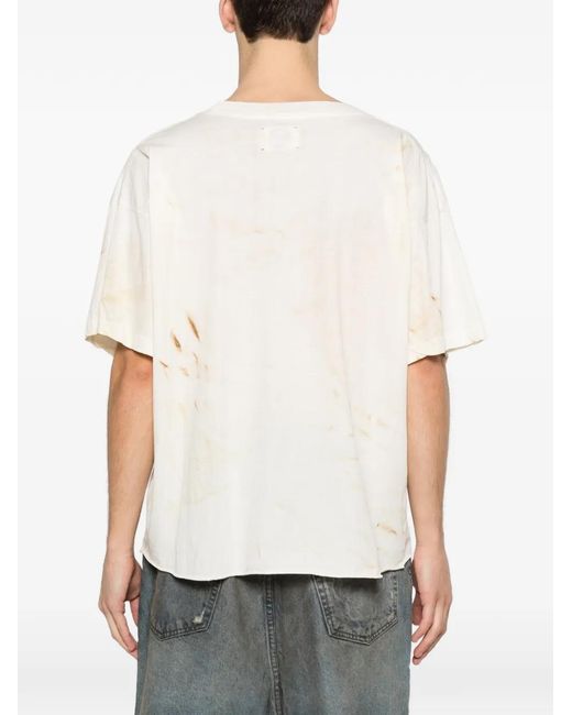 ERCOLE STUDIO White Printed T-Shirt for men