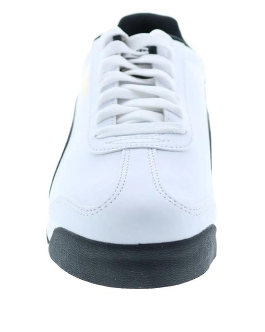 PUMA White Roma Basic Sneakers for men