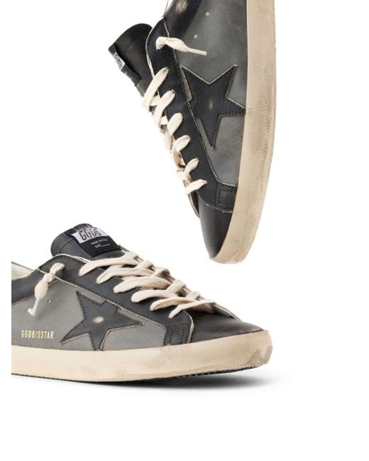 Golden Goose Super star Sneakers in Black for Men Lyst UK
