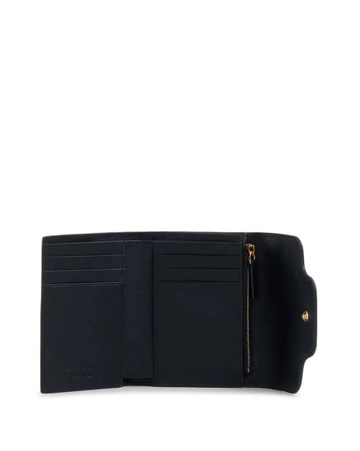 Marni Blue Trunkaroo Trifold Leather Wallet