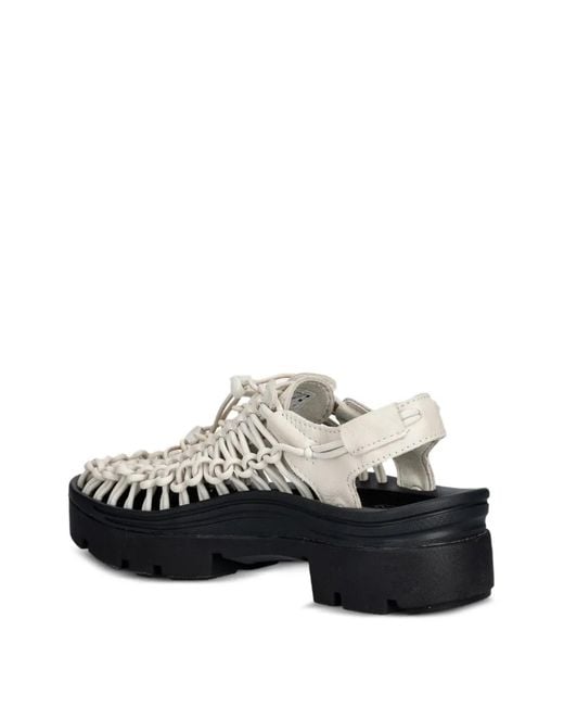 Keen White Uneek Woven Sandals