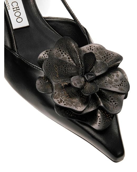 Jimmy Choo Black Mimmi 50 Slingback Pumps