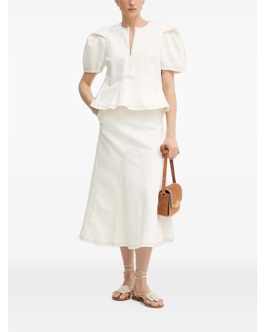 Munthe White Baynor Blouse