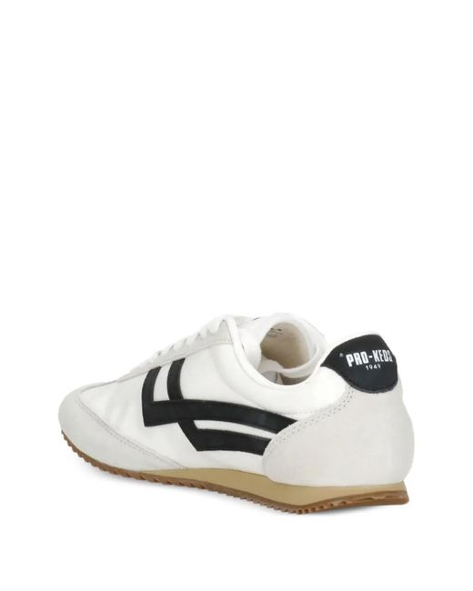 Pro Keds White Racer 77 Sneakers