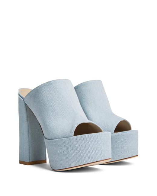 Stuart Weitzman Blue 145Mm Skyhight Heeled Sandals