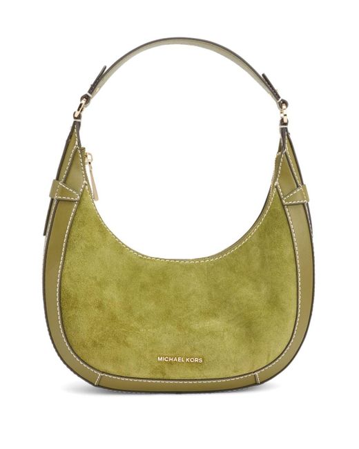 Michael Kors Green Preston Schultertasche