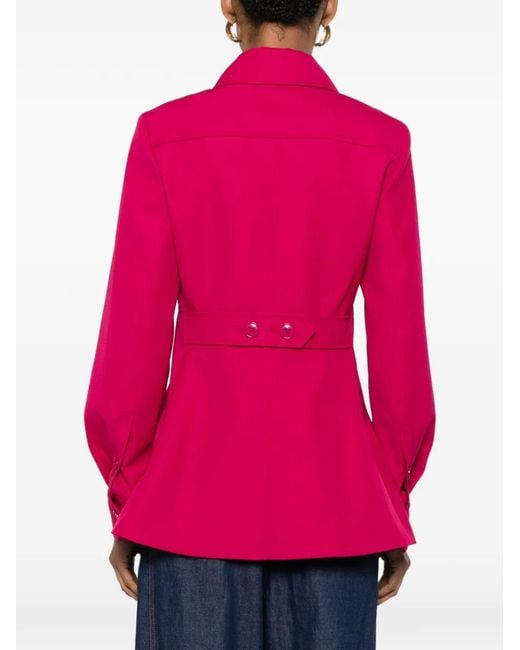 Zimmermann Pink Luna Flap-Pocket Jacket