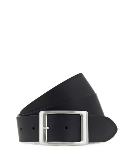 BGM LABEL Blue Square-Buckle Leather Belt