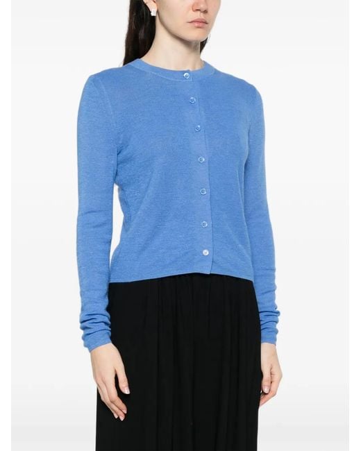 Bompard Blue Buttoned Cardigan