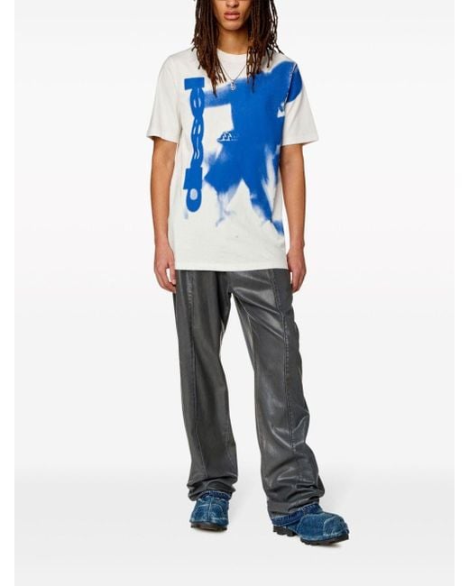 DIESEL T-Just Cotton T-Shirt in Blue for Men | Lyst