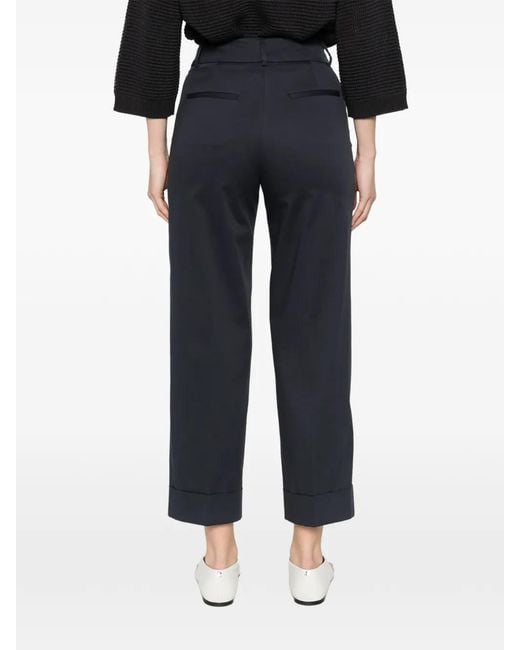 Peserico Blue Cuffed Trousers