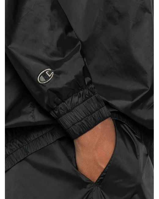 Rick Owens Black X Champion Jumbo Jason's Hoodie for men