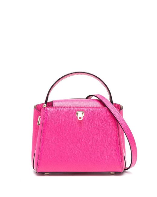 Valextra Brera Micro Tote Bag in Pink | Lyst