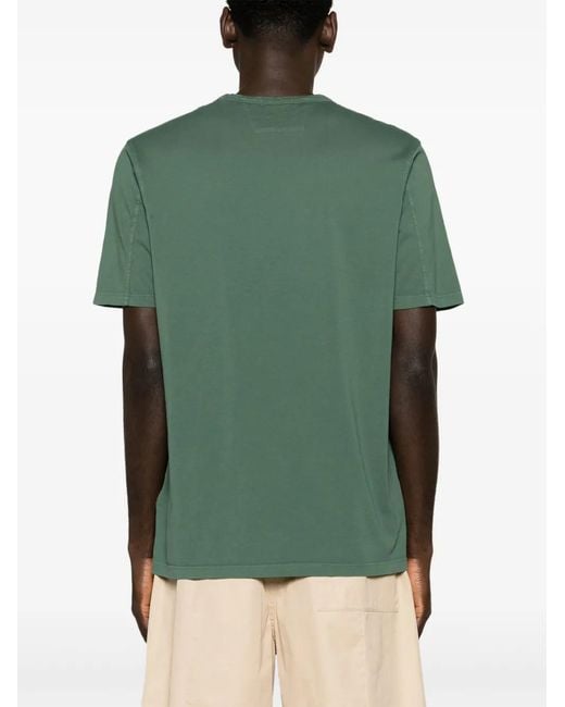 C P Company Green T-Shirt With Logo for men