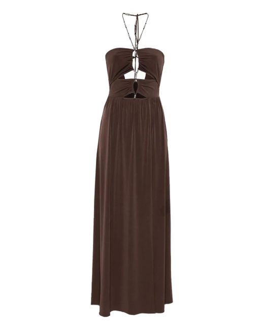 Ba&sh Brown Jea Midi Dress
